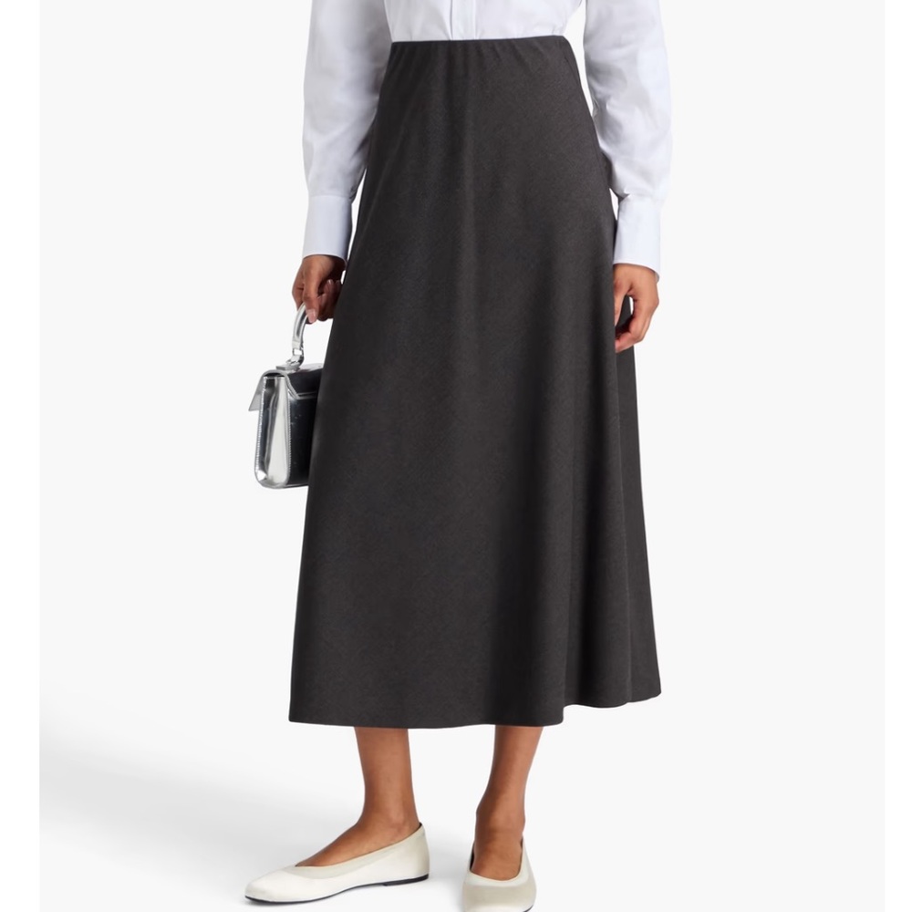 Grey Midi Skirt